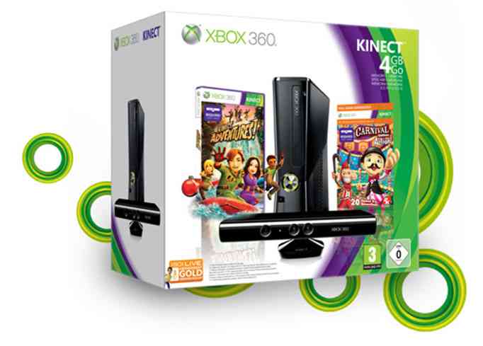 Consola Xbox 360 4 Gb Kinect Carnival En Accion Kinect Adven